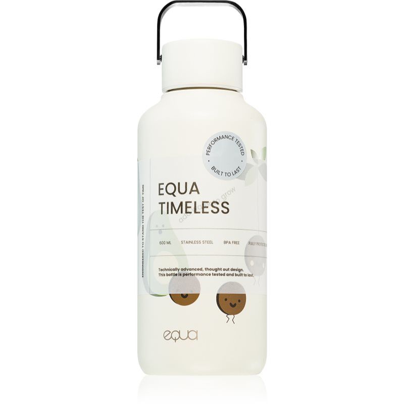 Equa Timeless juomapullo ruostumattomasta teräksestä pieni väri Avocado 600 ml