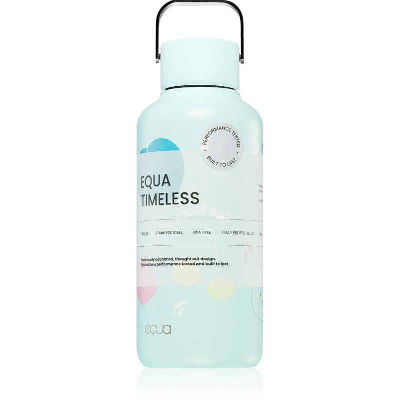 Equa Timeless juomapullo ruostumattomasta teräksestä pieni väri Juice Bar 600 ml