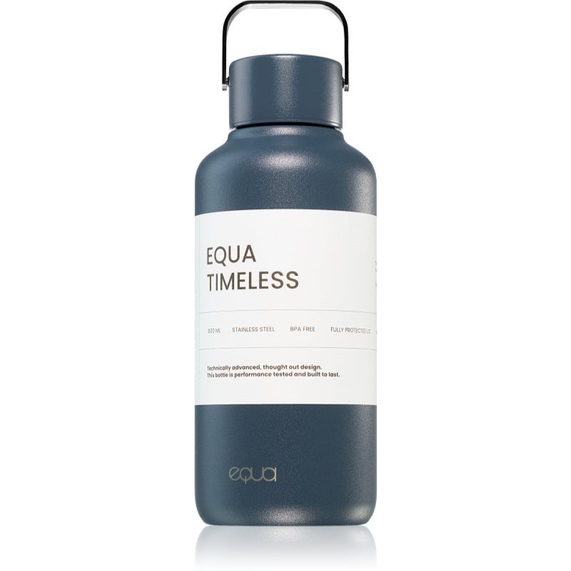 Equa Timeless juomapullo ruostumattomasta teräksestä pieni väri Navy 600 ml