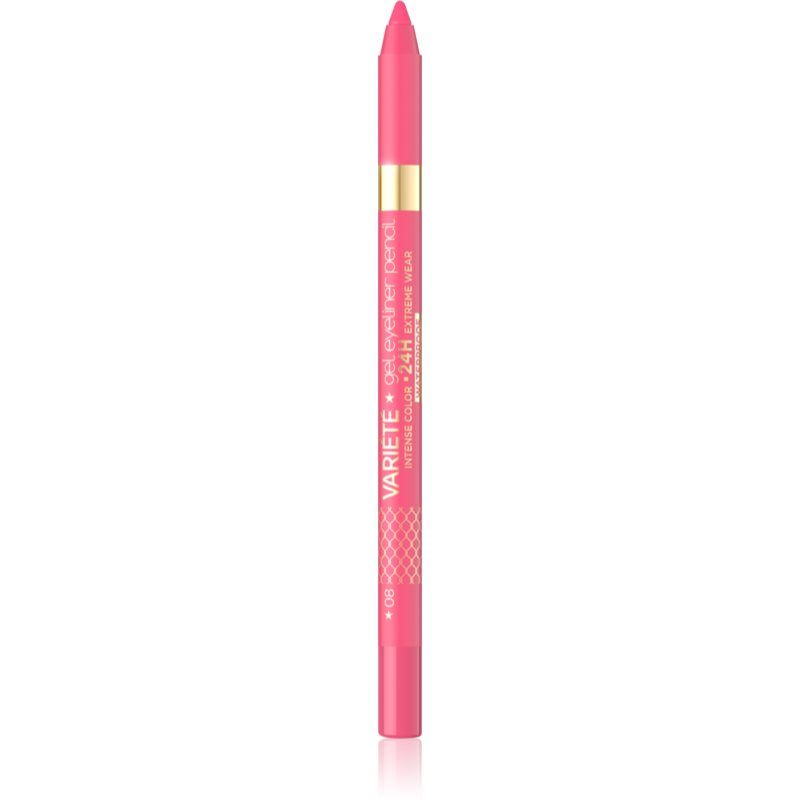 Eveline Cosmetics Variété vedenkestävä geelimäinen silmänrajauskynä sävy 09 Pink 1 kpl