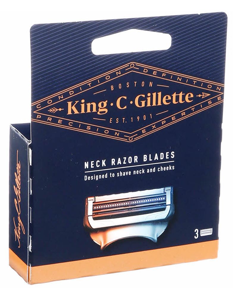 Gillette King Neck Razor Blades 3 stk.