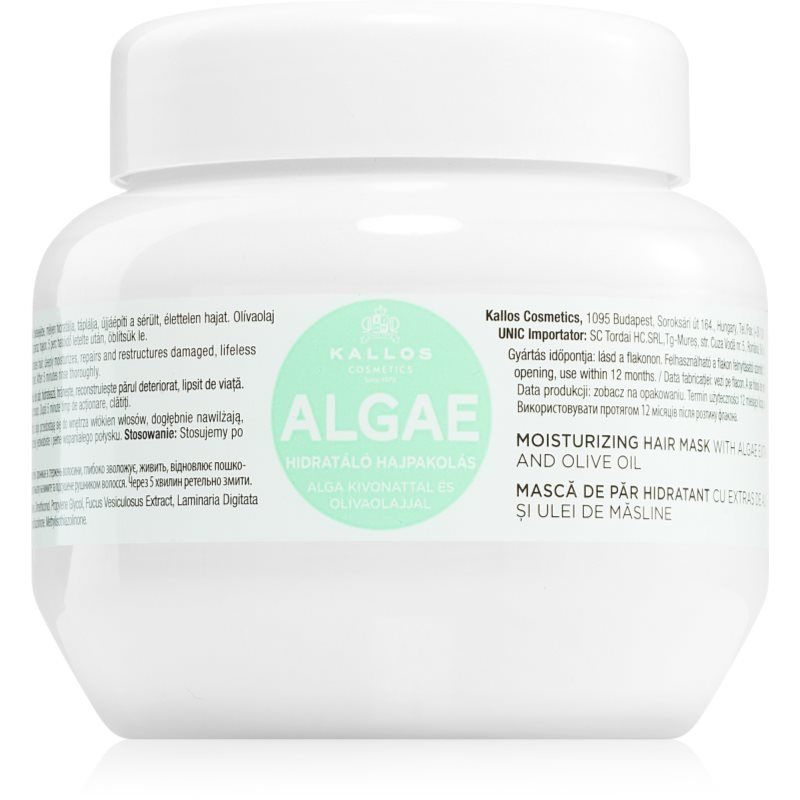 Kallos KJMN Professional Algae kosteuttava naamio sisältää levä- ja oliiviöljyuutteita 275 ml