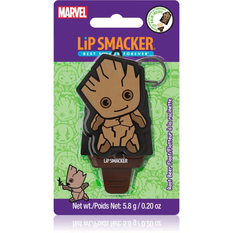 Lip Smacker Marvel Guardians of the Galaxy avaimenperä sisältää balsamia lapsille Groot (Root Beer Float) 5,8 g