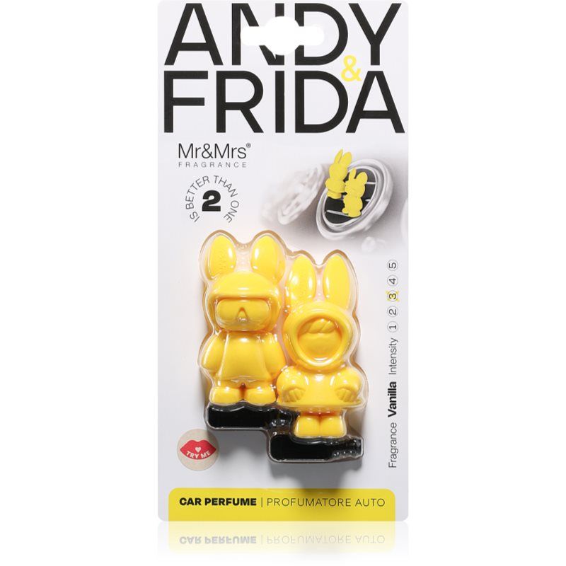 Mr & Mrs Fragrance Andy & Frida Vanilla autotuoksu 1 kpl