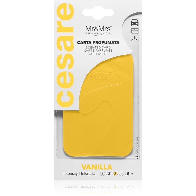 Mr & Mrs Fragrance Cesare Vanilla tuoksulappu 1 kpl