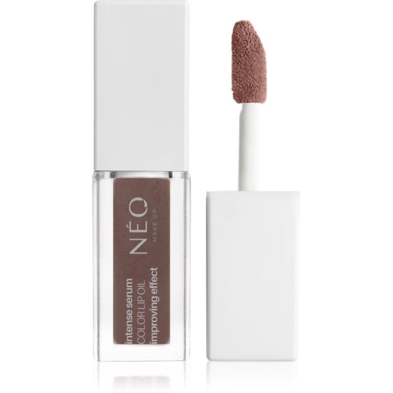 NEO MAKE UP Intense Serum Color Lip Oil kiiltävä ja kosteuttava nestemäinen huulipuna sävy 02 4,5 ml