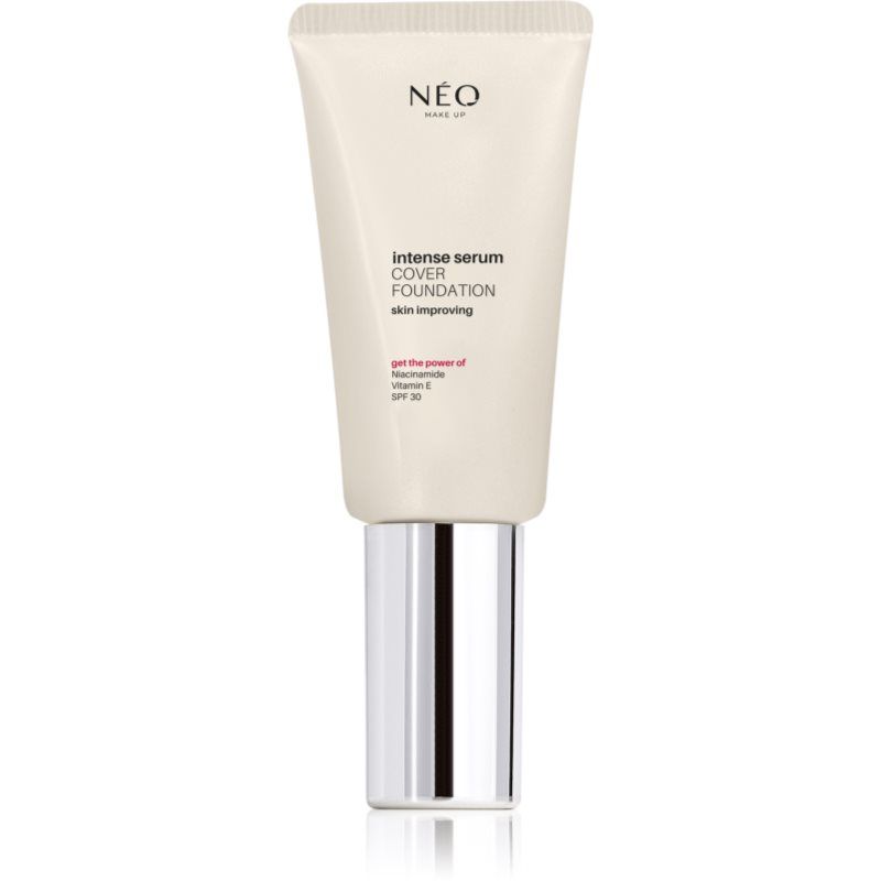 NEO MAKE UP Intense Serum Cover Foundation luonnollisen ilmeen antava meikkivoide SPF 30 sävy 04 Sand 30 ml