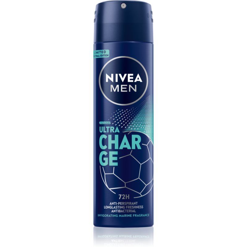 NIVEA MEN Ultra Charge antiperspiranttisuihke miehille 150 ml