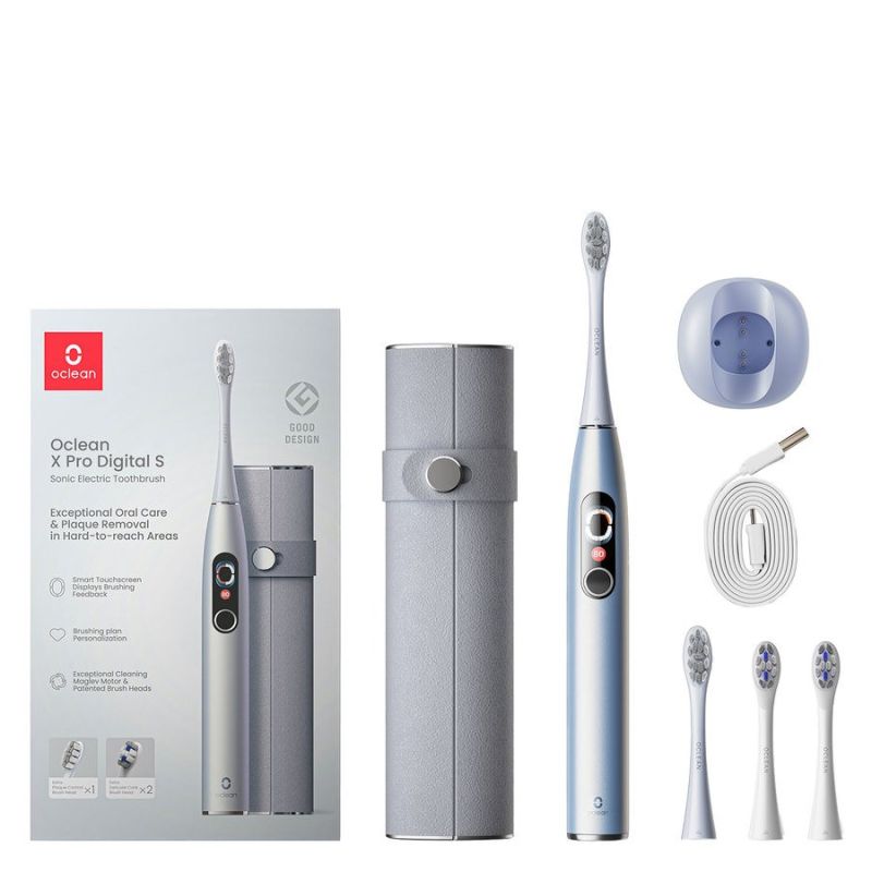 Oclean Electric X Pro Digital Toothbrush Set – Silver