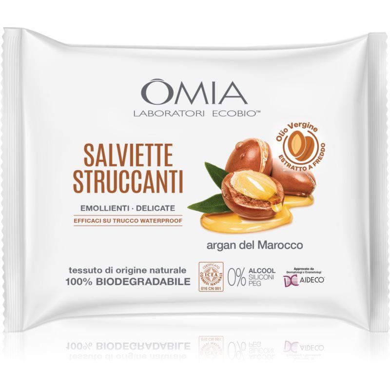 Omia Laboratories Argan del Marocco meikinpoistopyyhkeet 20 kpl