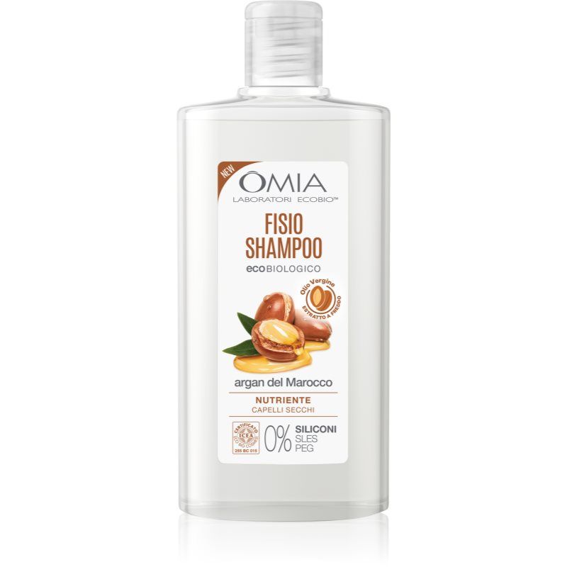 Omia Laboratories Argan del Marocco ravitseva Marokon arganöljyä sisältävä shampoo 200 ml
