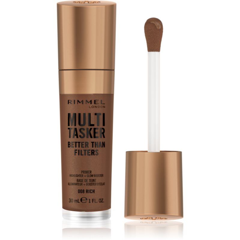 Rimmel Multi-Tasker Better Than Filters kirkastava pohjustusvoide ihon sävyn tasoittamiseen sävy 008 Rich 30 ml