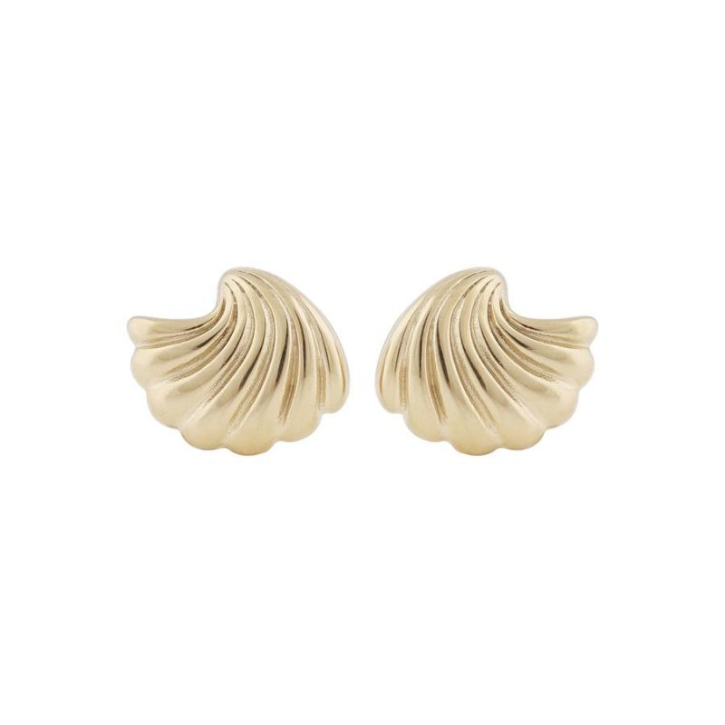 Snö Of Sweden Dakota Twist Small Earring – Plain Gold