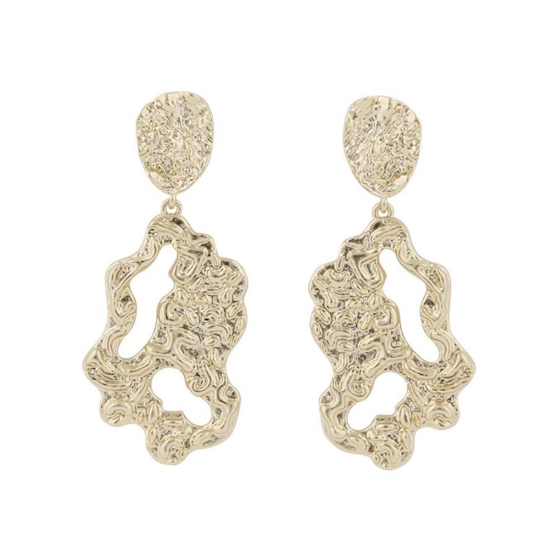Snö Of Sweden Lauren Pendant Earring – Plain Gold