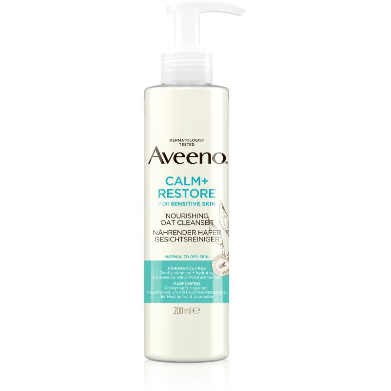 Aveeno Calm + Restore puhdistava kasvogeeli herkälle iholle 200 ml
