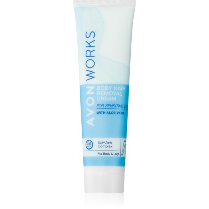 Avon Works Aloe Vera karvanpoistovoide herkälle iholle 100 ml