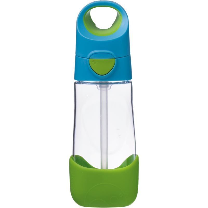 B.Box Bottle with Straw pullo sisältää pillin Blue Green 450 ml