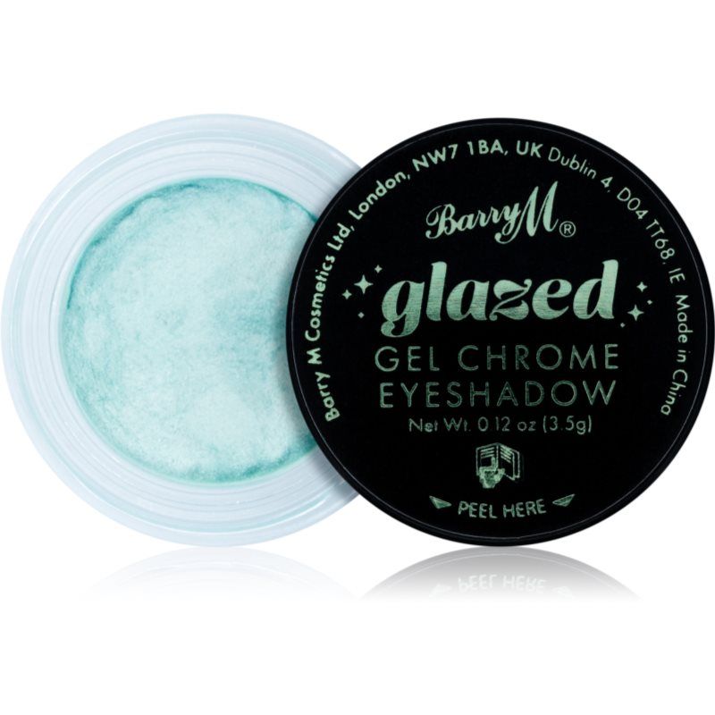 Barry M Glazed Gel Chrome Eyeshadow geelimäinen luomiväri sävy So Charming 3.5 g
