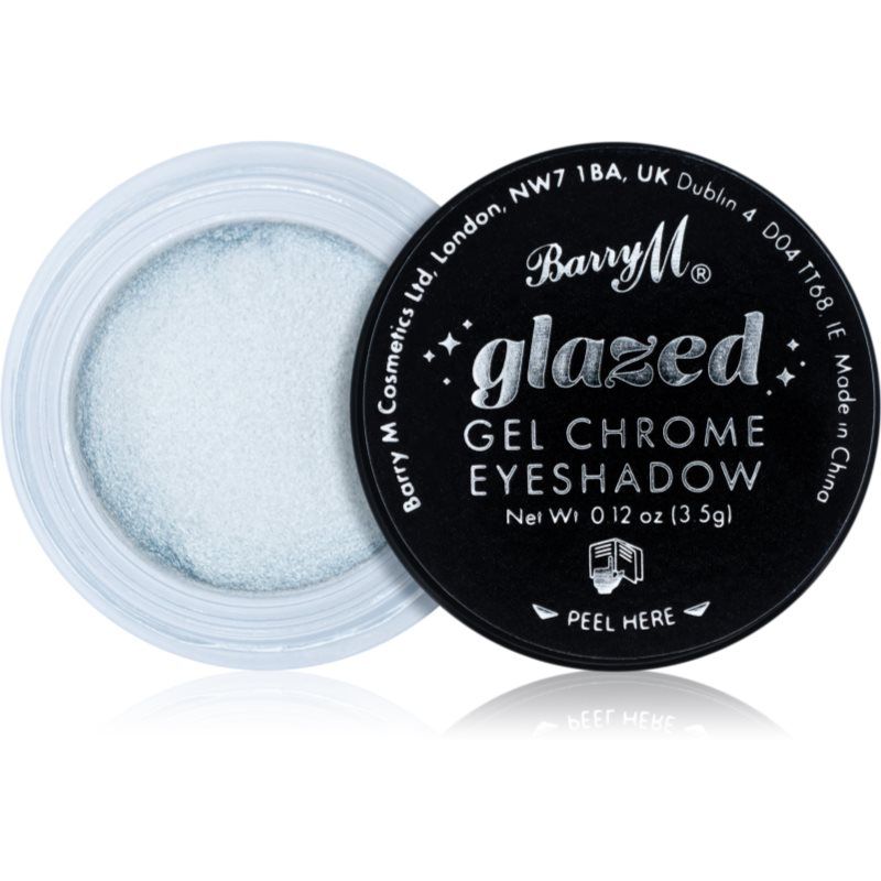 Barry M Glazed Gel Chrome Eyeshadow geelimäinen luomiväri sävy So Enticing 3.5 g
