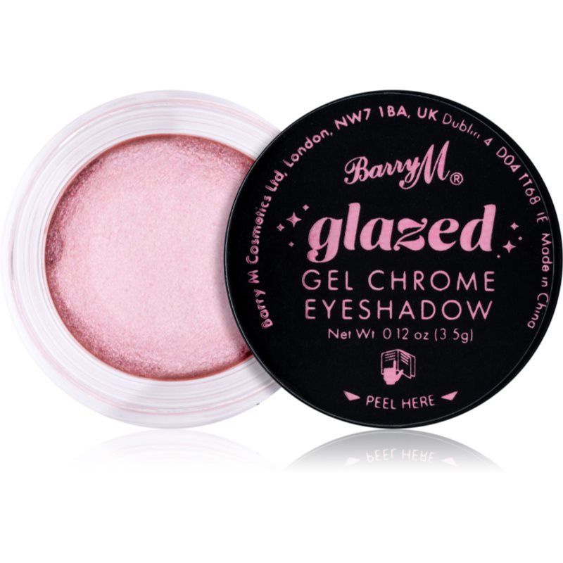 Barry M Glazed Gel Chrome Eyeshadow geelimäinen luomiväri sävy So Persuasive 3.5 g