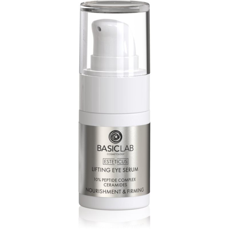 BasicLab Cosmetology Esteticus kohottava silmänympärysseerumi sisältää peptidejä 15 ml