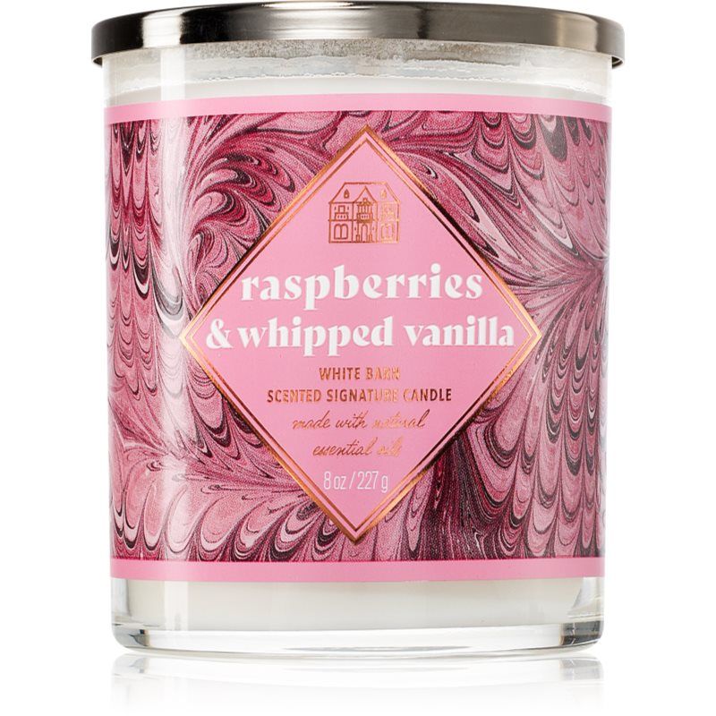 Bath & Body Works Raspberries & Whipped Vanilla tuoksukynttilä 227 g