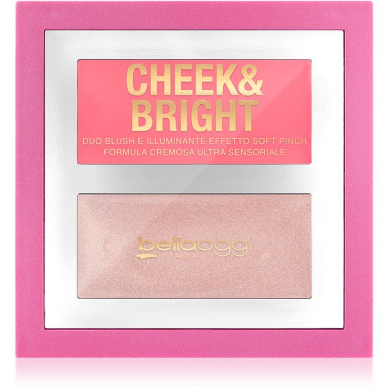 bellaoggi Cheek & Bright poskipuna ja korostusväri sävy Pink Shy 5 g