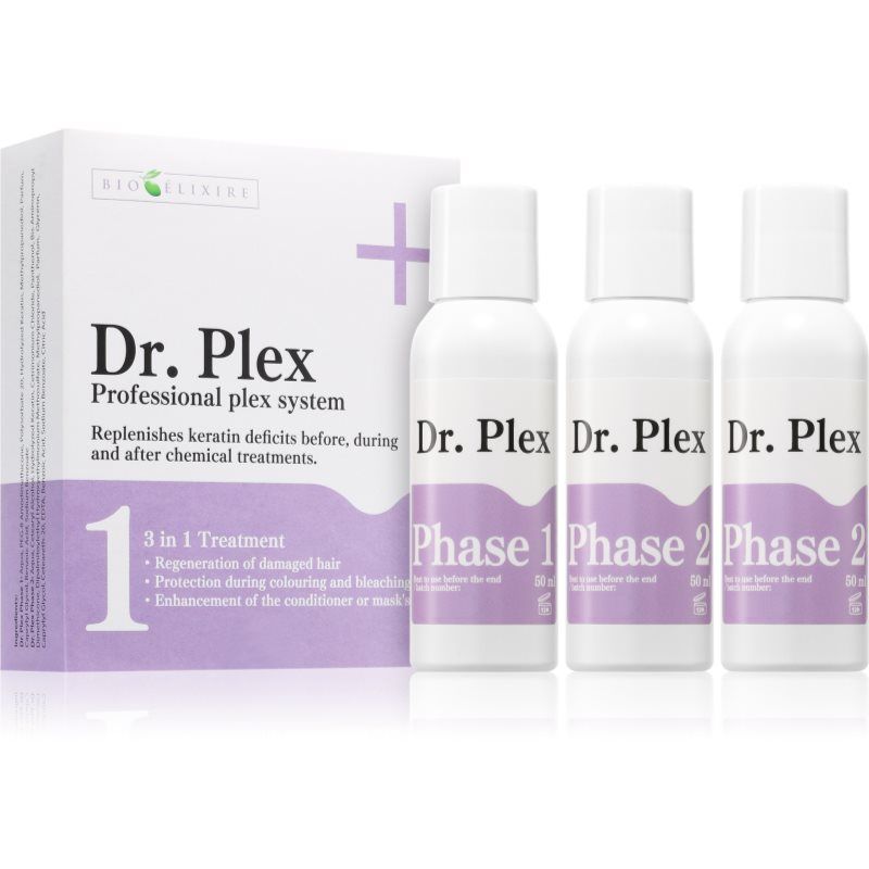 Bioélixire Dr. Plex uudistava kuuri vaurioituneille hiuksille 3x50 ml