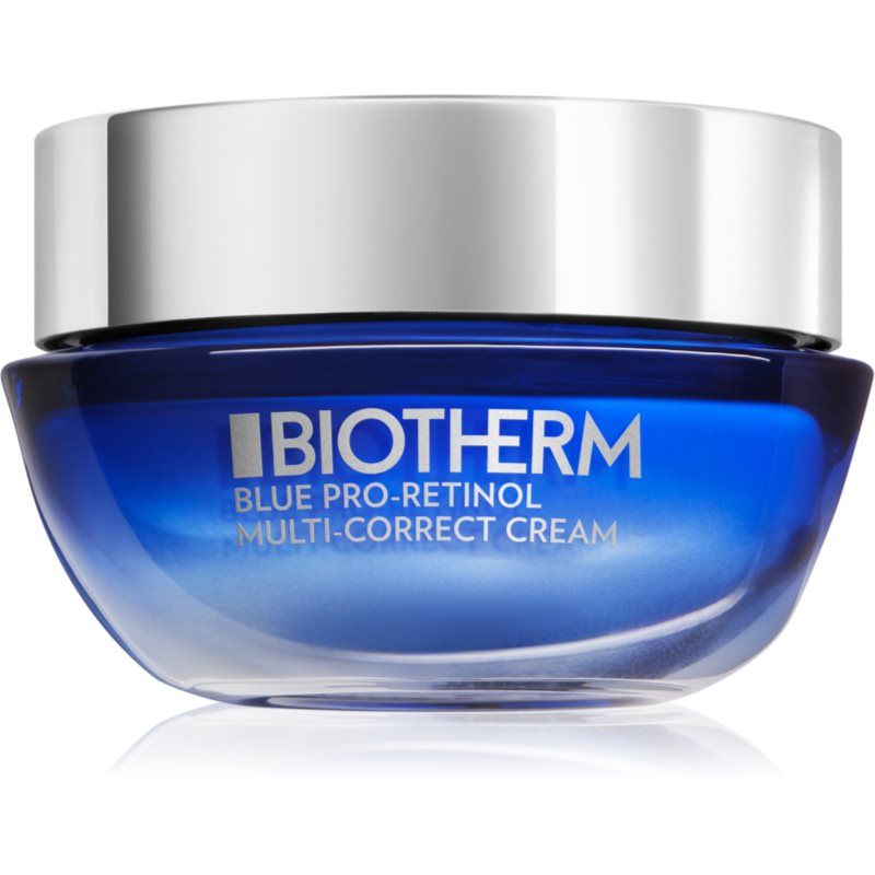Biotherm Blue Pro-Retinol Multi Correct Cream monikorjaava ikääntymisen merkkejä ehkäisevä voide sisältää retinolia naisille 30 ml