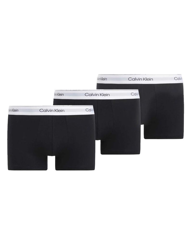 Calvin Klein Cotton Stretch Shorty Trunks 3-Pak Sort Str. XL   3 stk.