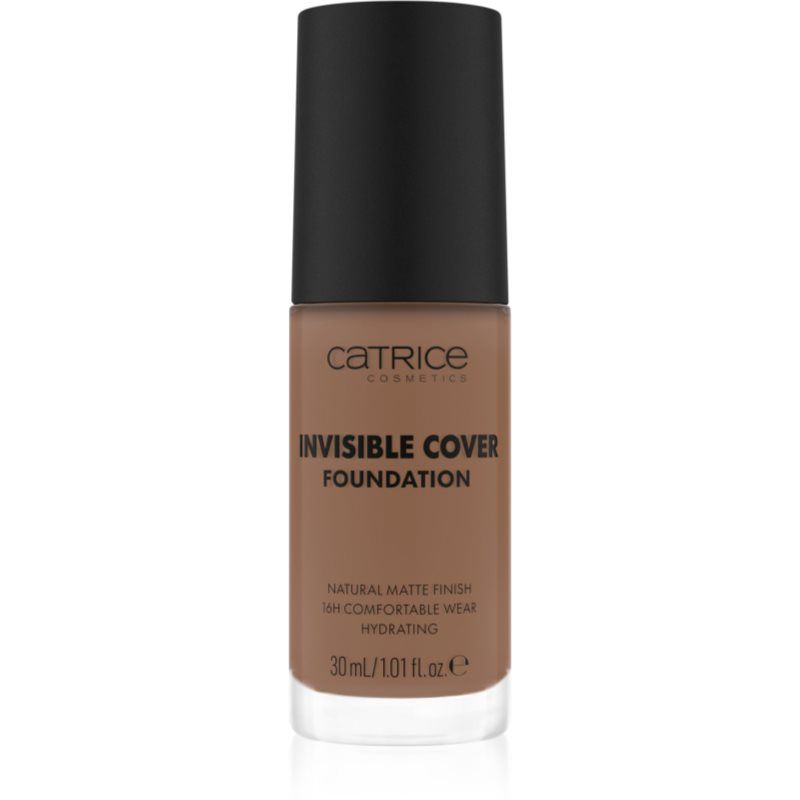 Catrice Invisible Cover Foundation nestemäinen peittävä meikkivoide antaa mattavaikutelman sävy 055W 30 ml