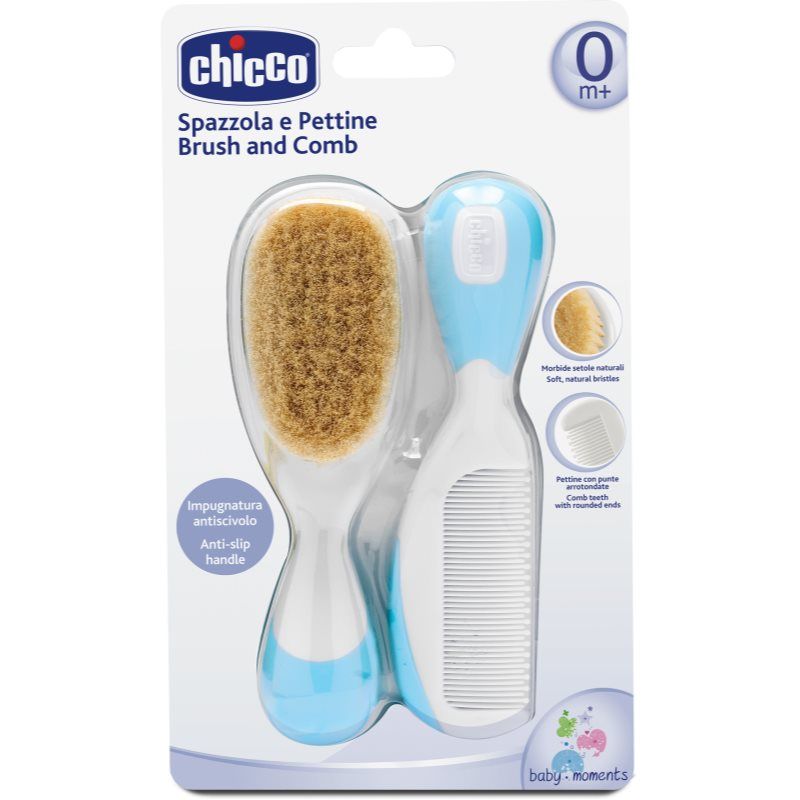 Chicco Baby Moments setti hiuksiin 0m+ Blue