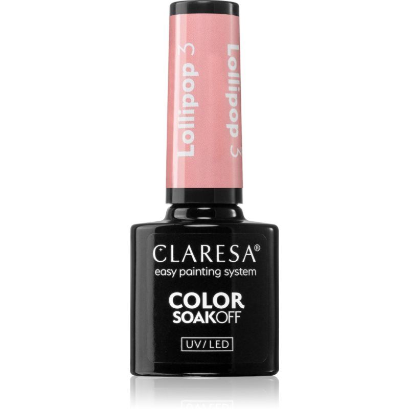 Claresa SoakOff UV/LED Color Lollipop geelikynsilakka sävy LOLLIPOP 3 5 g
