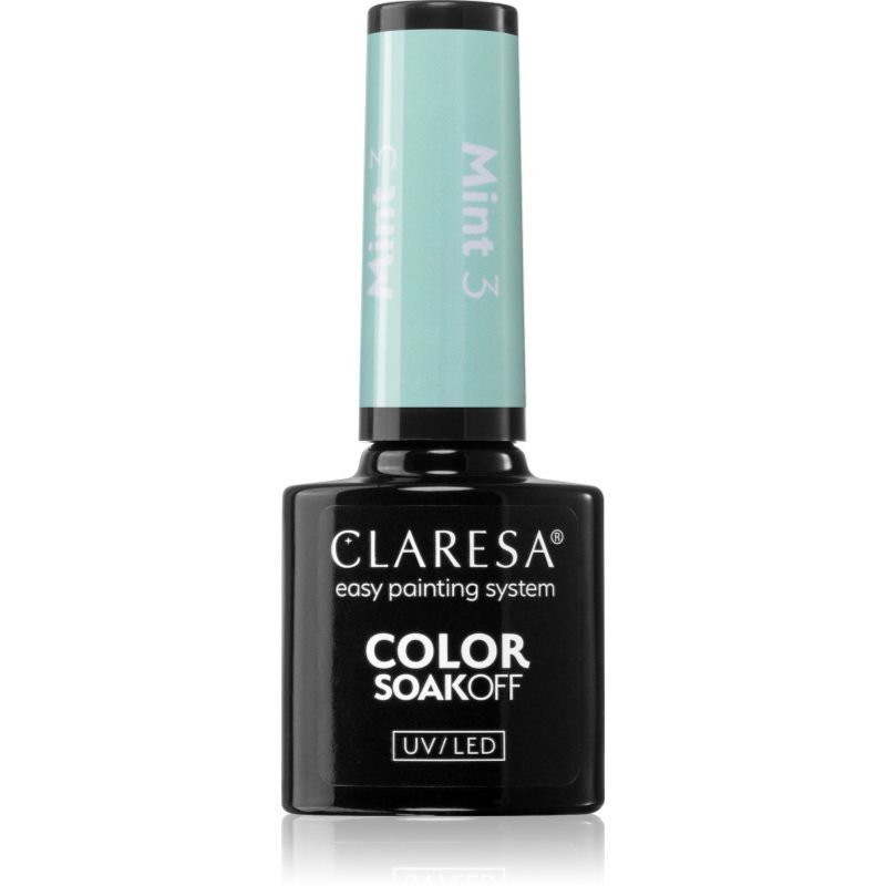 Claresa SoakOff UV/LED Color Mint geelikynsilakka sävy 3 5 g