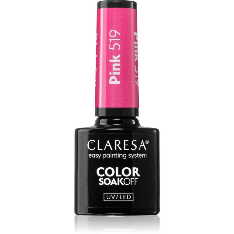 Claresa SoakOff UV/LED Color Sunny Garden geelikynsilakka sävy Pink 519 5 g