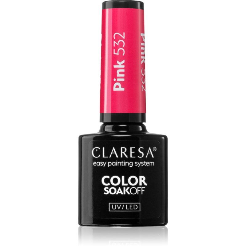 Claresa SoakOff UV/LED Color Sunny Garden geelikynsilakka sävy Pink 532 5 g
