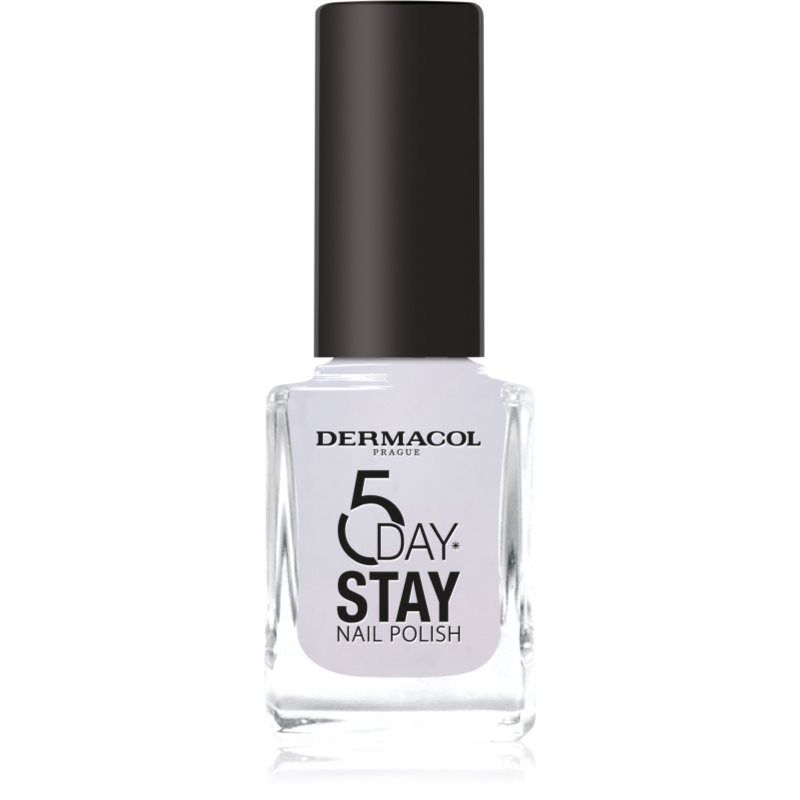 Dermacol 5 Day Stay pitkäkestoinen kynsilakka sävy 59 Mermaid White 11 ml