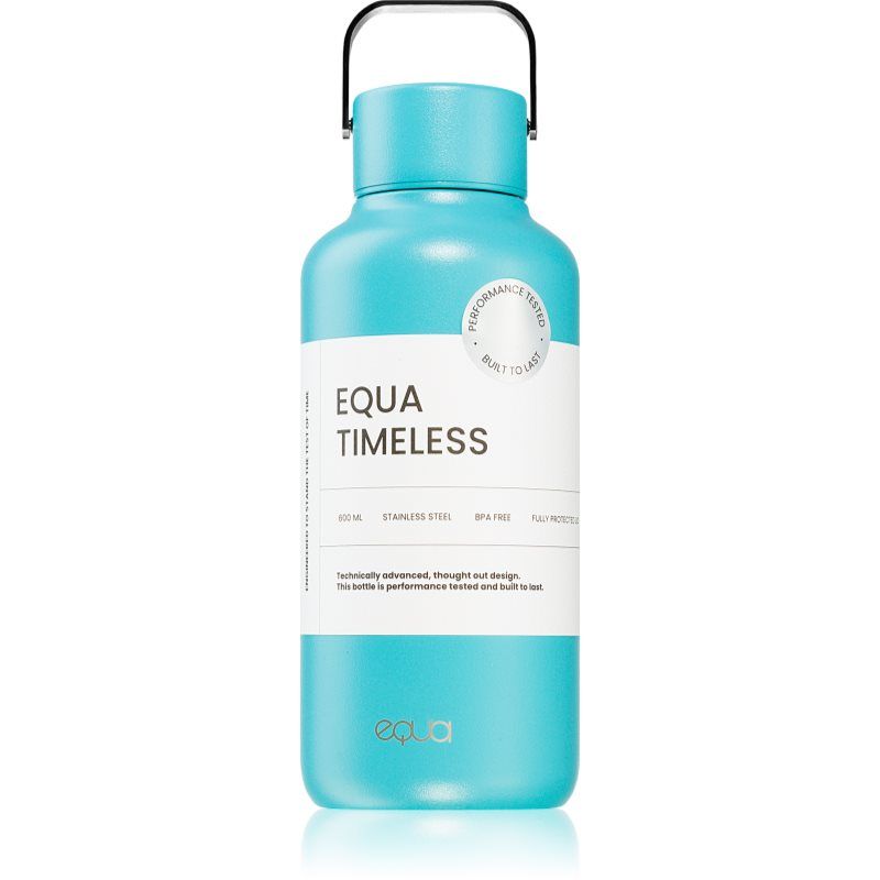 Equa Timeless juomapullo ruostumattomasta teräksestä pieni väri Wave 600 ml