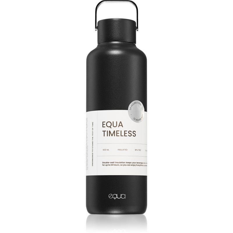 Equa Timeless Thermo termospullo pieni väri Dark 600 ml