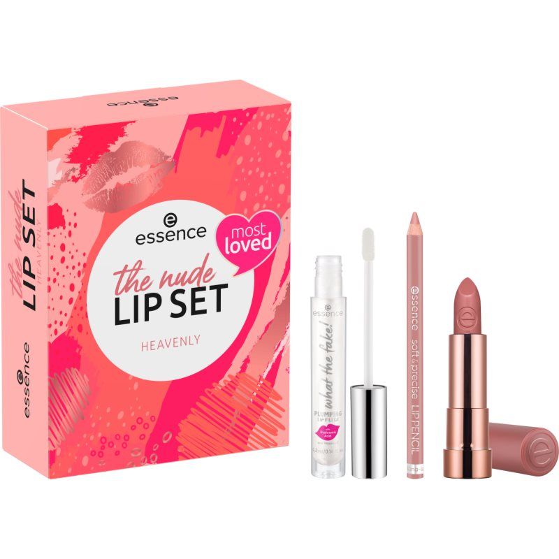 essence The Nude Lip Set lahjasetti huuliin Heavenly
