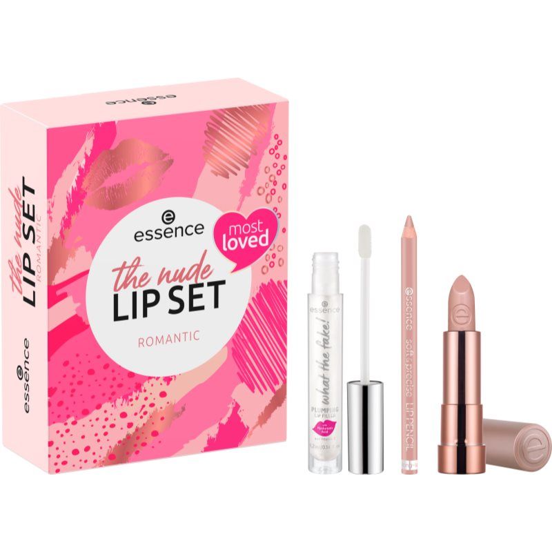 essence The Nude Lip Set lahjasetti huuliin Romantic