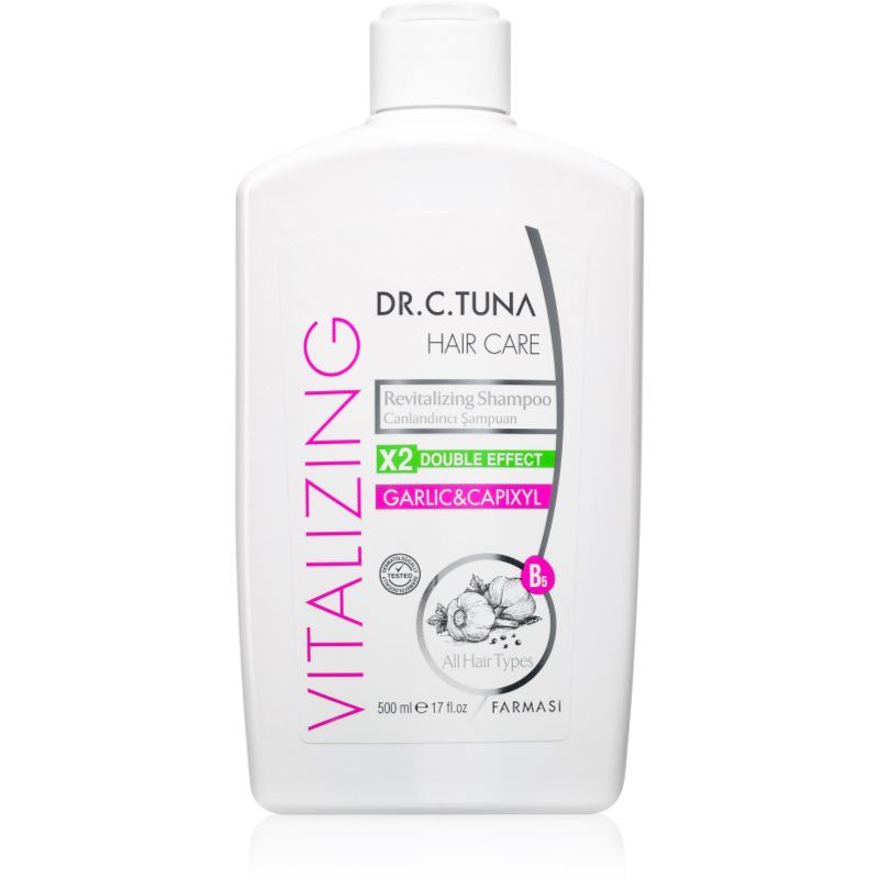 Farmasi Dr. C. Tuna Garlic & Capixyl uudistava shampoo hennoille ja vaurioituneille hiuksille 500 ml