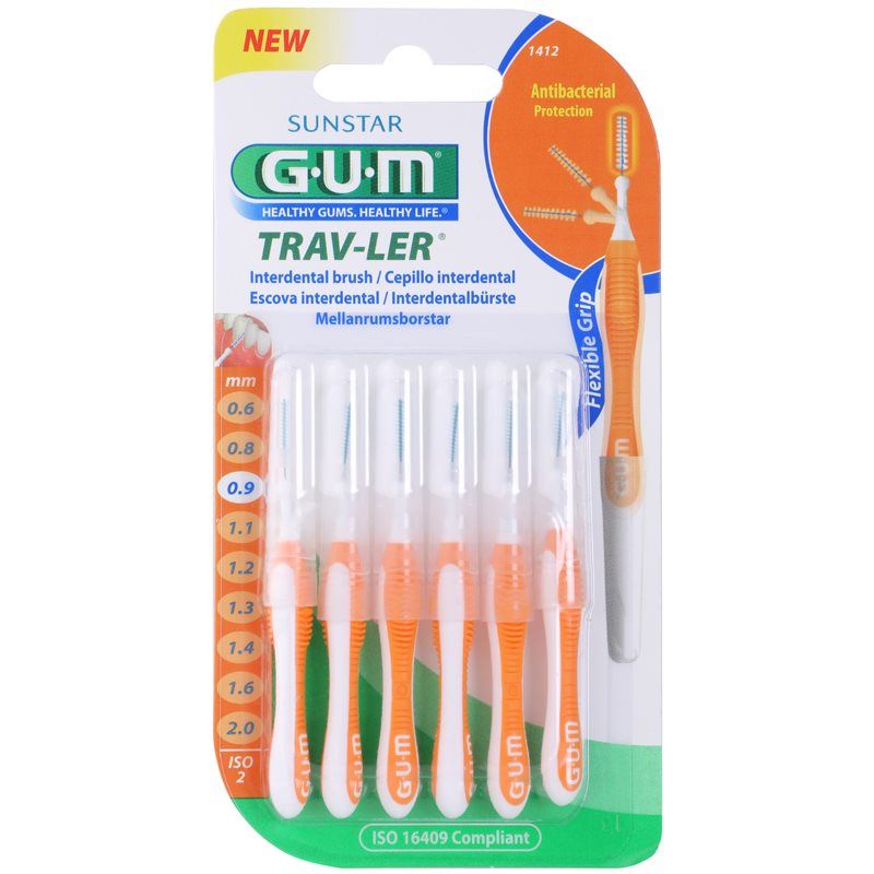 G.U.M Trav-Ler Interdental hammasväliharjat 0,9 mm 6 kpl
