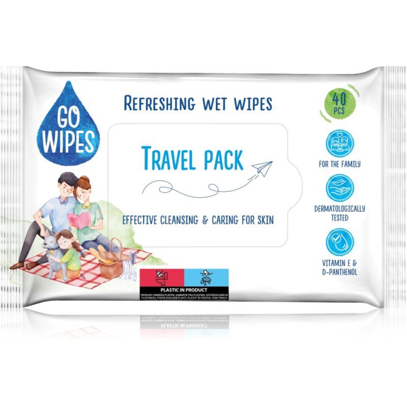 GoWipes Refreshing puhdistavat kosteuspyyhkeet käsiin 40 kpl
