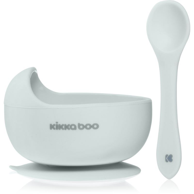 Kikkaboo Silicone Bowl with Spoon silikonikulho mukana lusikka 4 m+ Blue 2 kpl