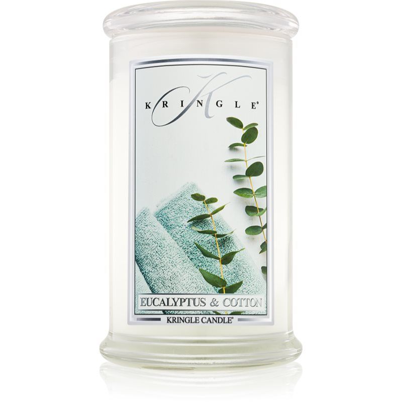 Kringle Candle Eucalyptus & Cotton tuoksukynttilä 624 g