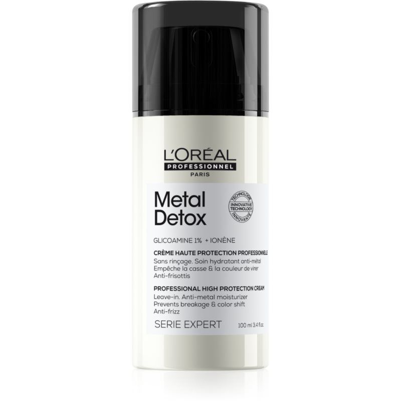 L’Oréal Professionnel Serie Expert Metal Detox suojaava voide katkeileville ja rasittuneille hiuksille 100 ml