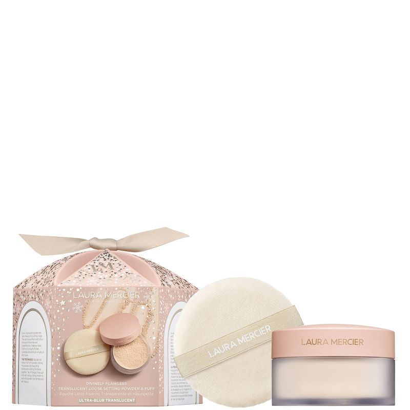 Laura Mercier Divinely Flawless? Ultra-Blur Translucent Loose Setting Powder and Puff 20g (Various Shades) - Translucent
