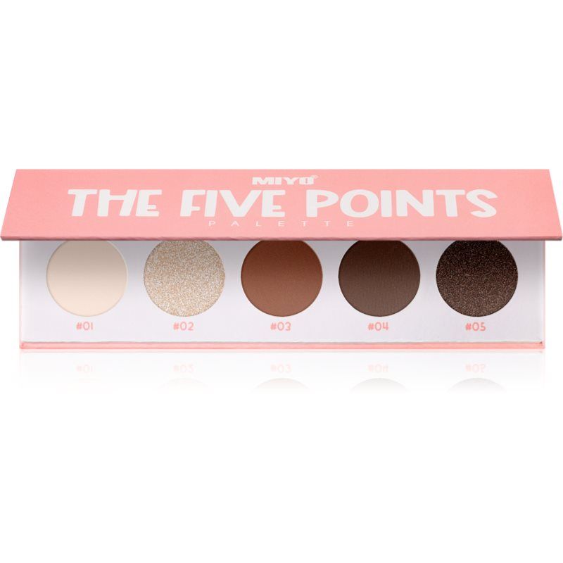 Miyo Eyeshadow The five points luomiväripaletti sävy 01 We are golden 1 kpl