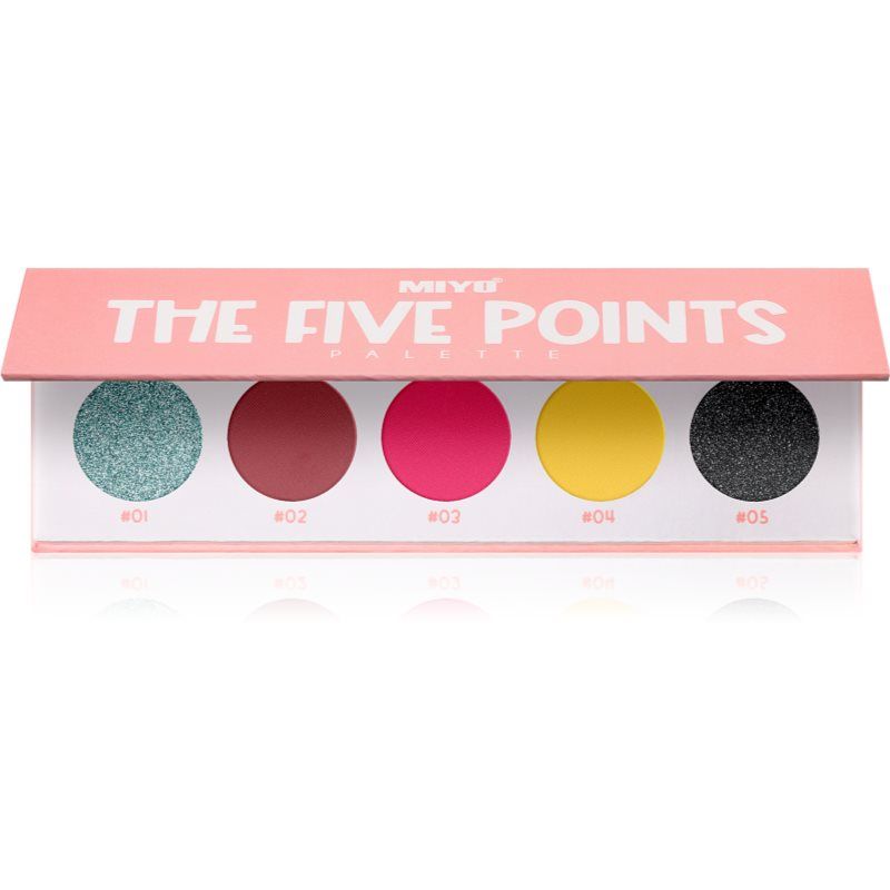 Miyo Eyeshadow The five points luomiväripaletti sävy 17 Welcome to Miami 1 kpl